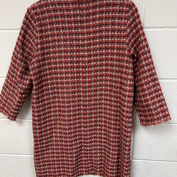 Zara Trafaluc Pink Tweed Dress - Picture 2 of 8